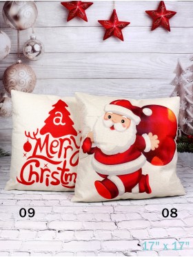 Holiday Print Cushion W/ Filler